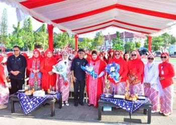 Semarakkan HUT ke-80 RI, IWAPI Indramayu Gelar Gebyar Merah Putih