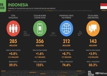 jumlah pengguna internet Indonesia 2025