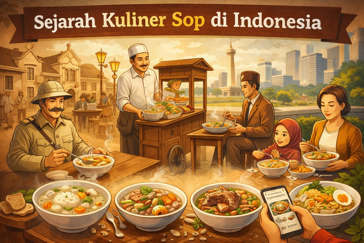 Dari Meja Kolonial ke Dapur Nusantara: Sejarah Panjang Sop di Indonesia
