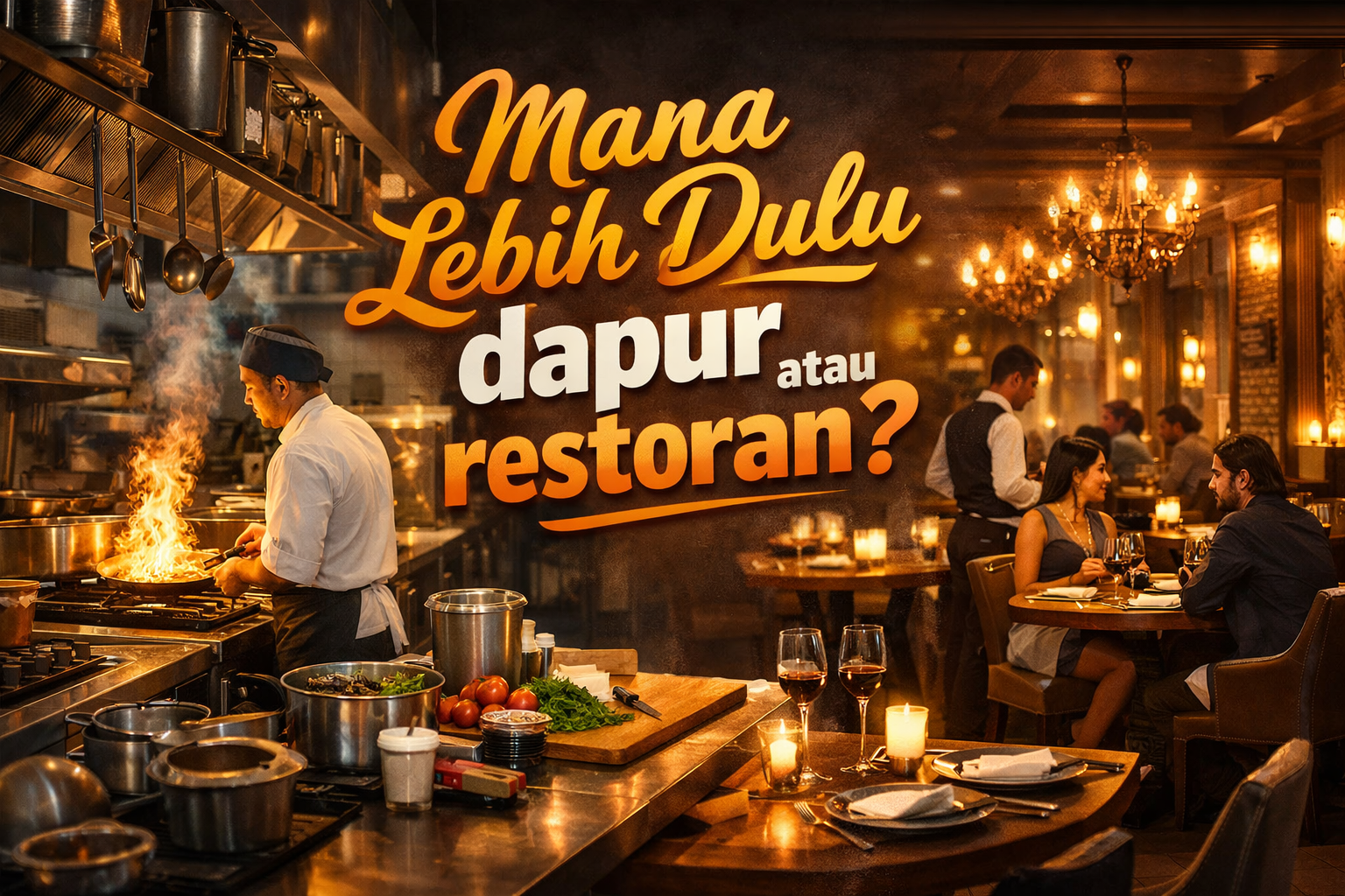 desain restoran, desain dapur restoran