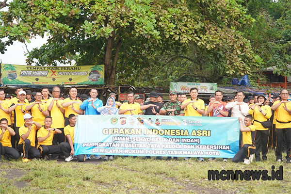 Bangun Soliditas Internal dan Kepedulian Lingkungan, Kapolres Tasikmalaya Kota Pimpin Olahraga Bersama dan Aksi Bersih Situ Gede