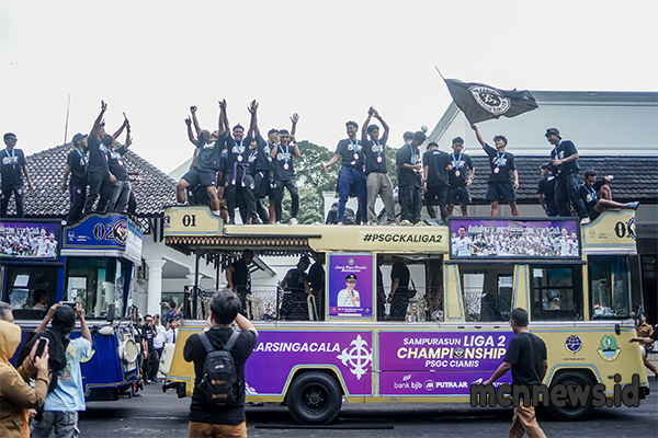 Ribuan Fans Histeris Rayakan Kesuksesan PSGC Ciamis ke Liga 2